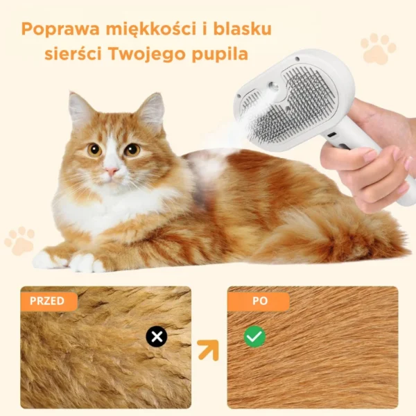 Paroczesak™ Pro 3w1 - Mgiełka, masaż i zero kłaków 'dla kotów i psów'